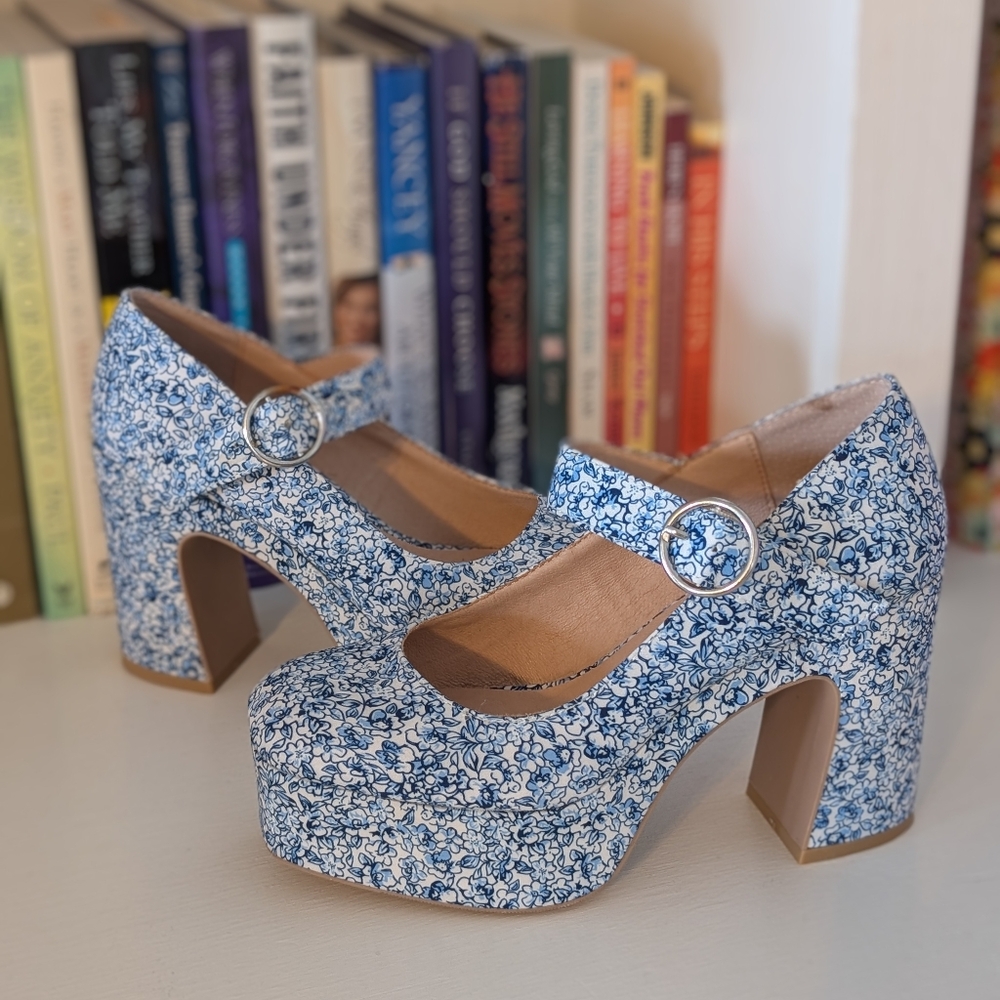 Floral Mary Janes